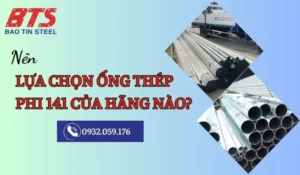 Ống thép mạ kẽm phi 141